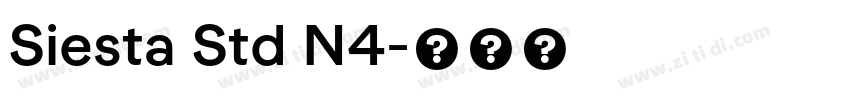 Siesta Std N4字体转换